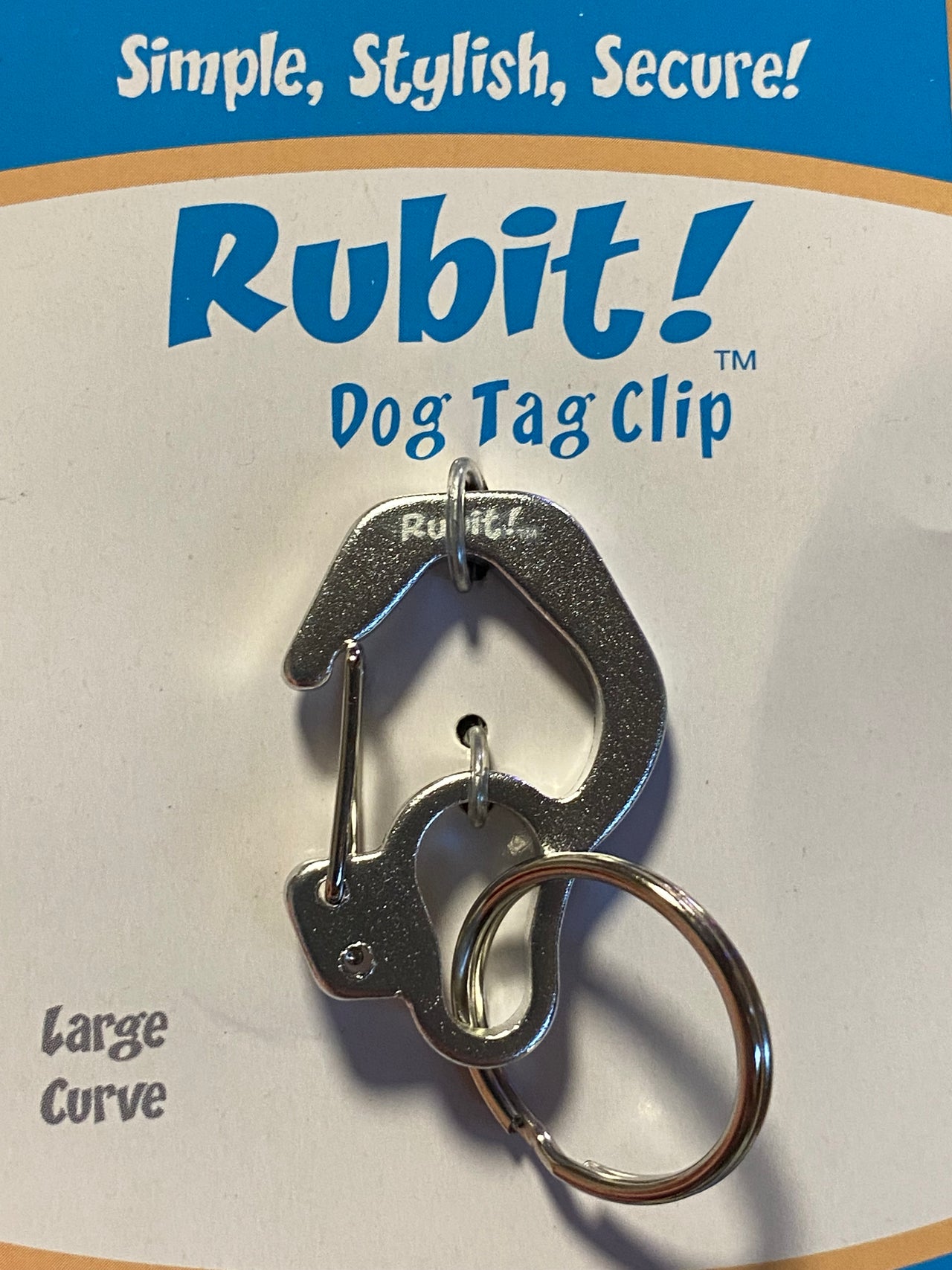 Rubit! Curve Shape Dog Tag Clip Medium 